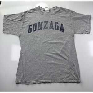 Gonzaga‎ University Gray Tee Oarsman Single Stitch T-Shirt L Shirt USA College